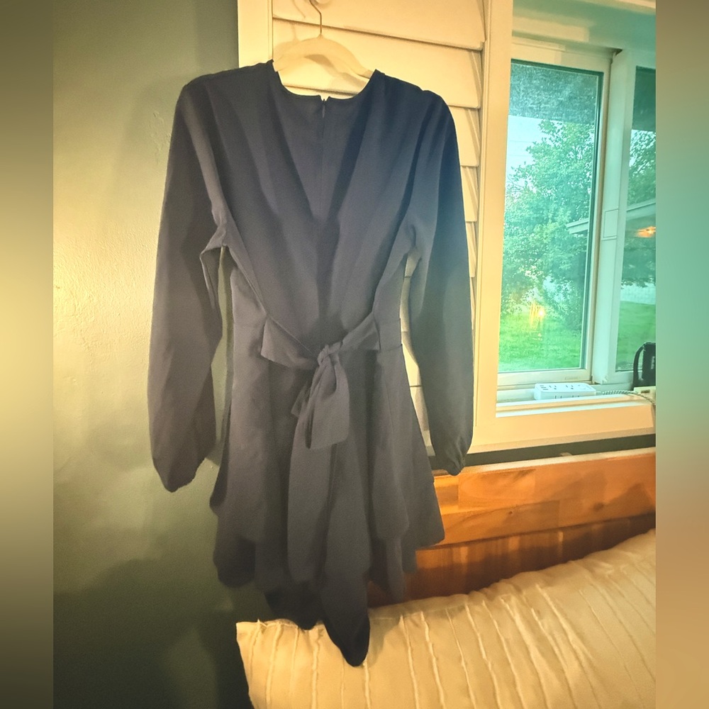 Flirty Navy Blue Romper